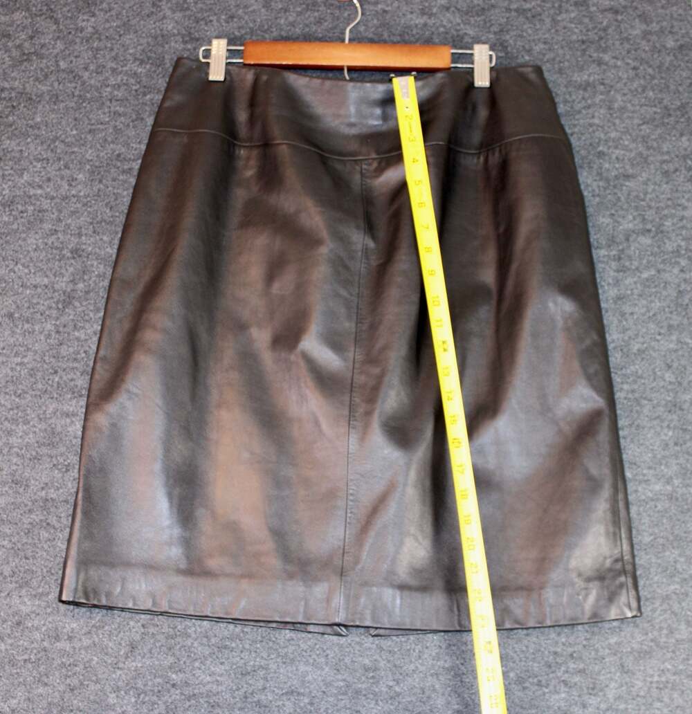 VS2 leather midi skirt - Picture 3 of 4